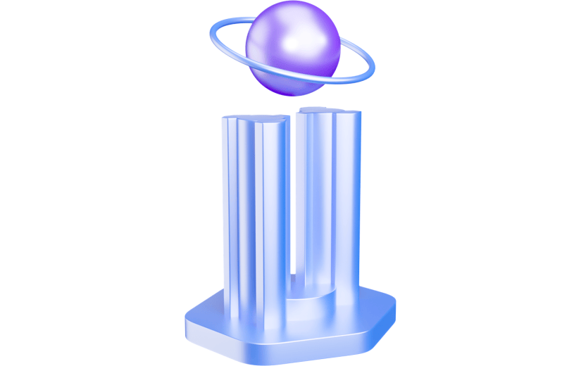 3D元素创意星球建筑大楼