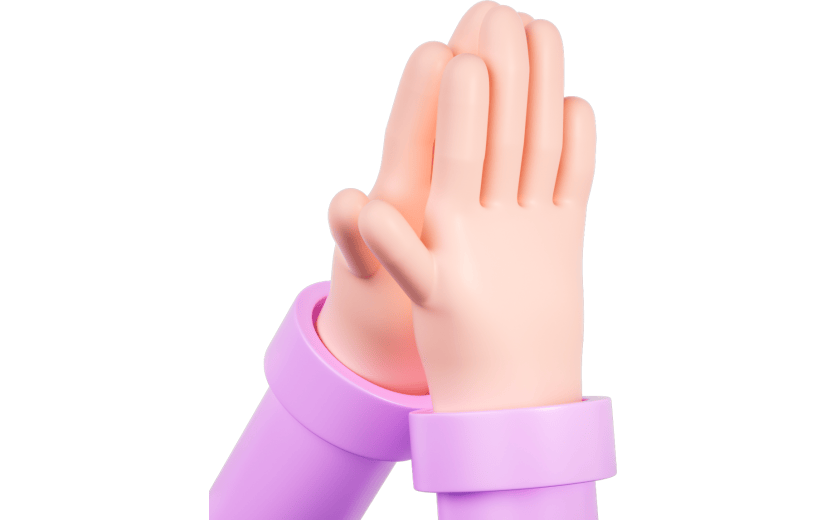 元素 C4D3D立体感恩节卡通手势