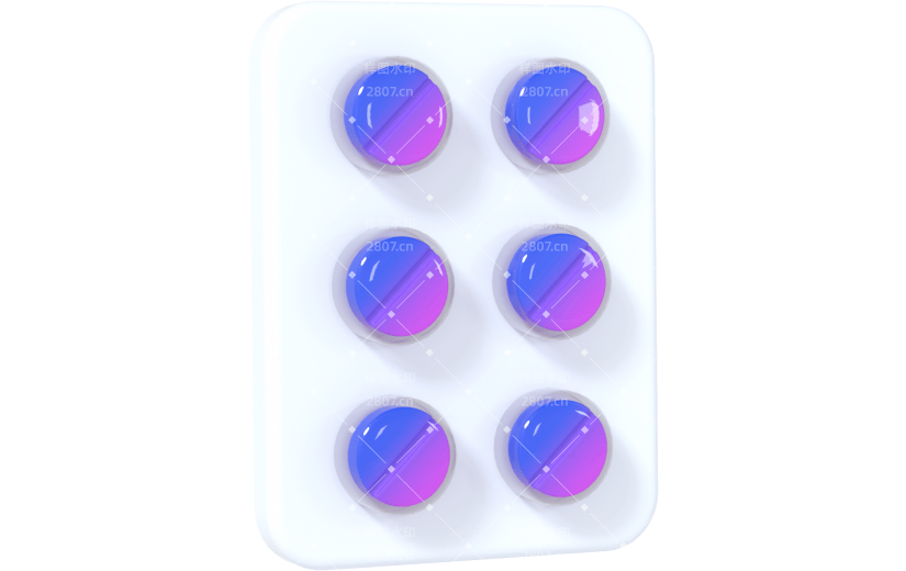 3d创意医疗卡通药片