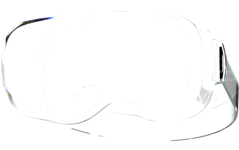 3d创意透明玻璃质感vr眼镜