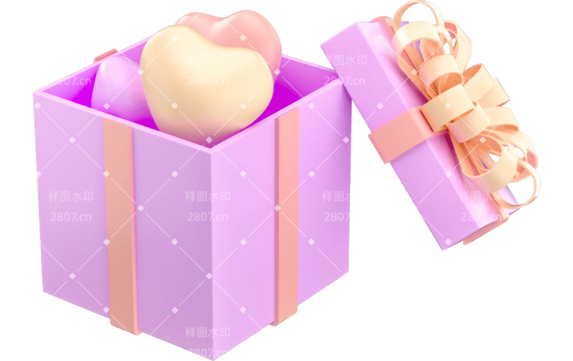 元素C4D3D立体礼物盒