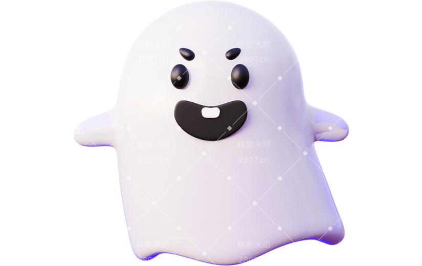 3d万圣节幽灵元素