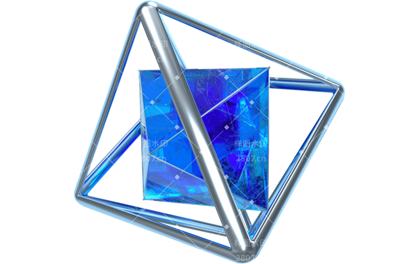 3d创意质感多边形