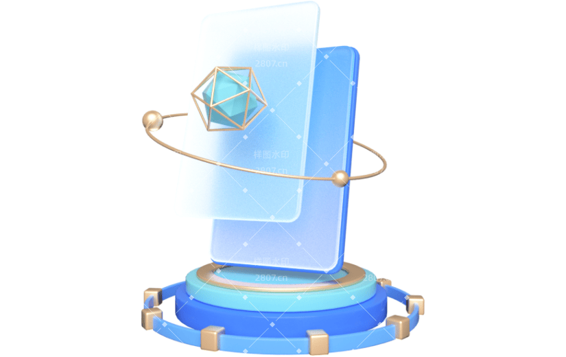 元素卡通3D科技展示