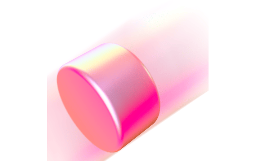 3D元素运动动感模糊圆柱