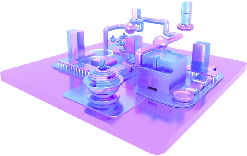 c4d创意独特科技感建筑3d元素