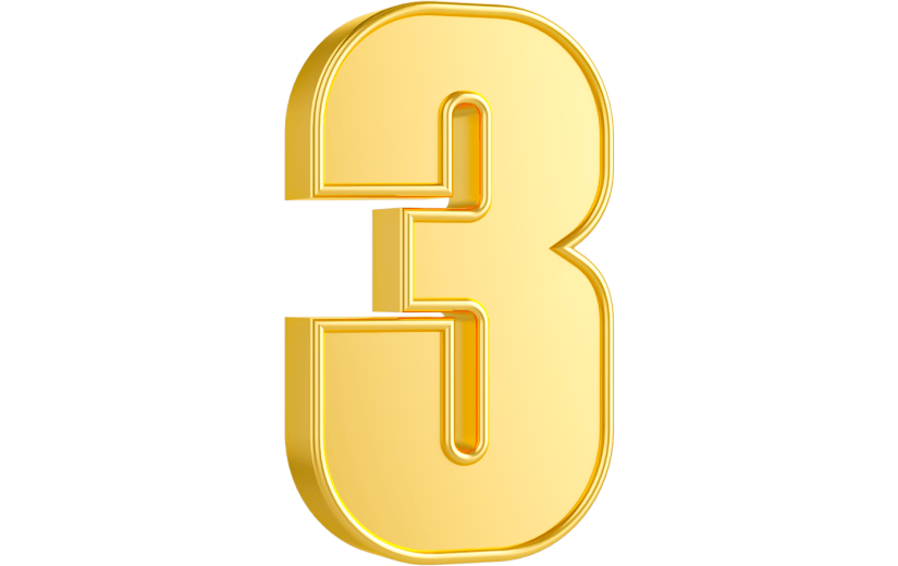 元素3D金属数字3