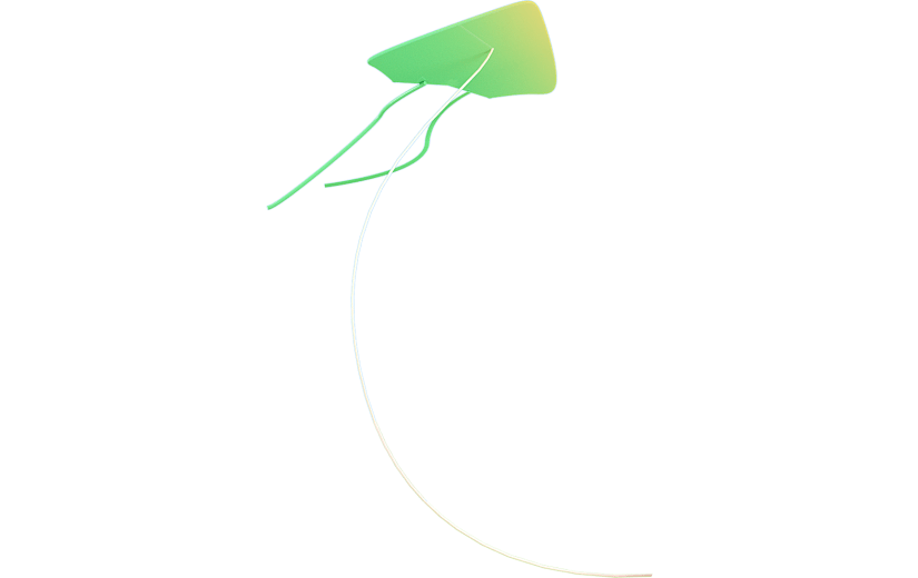 C4D绿色清新风筝3D元素