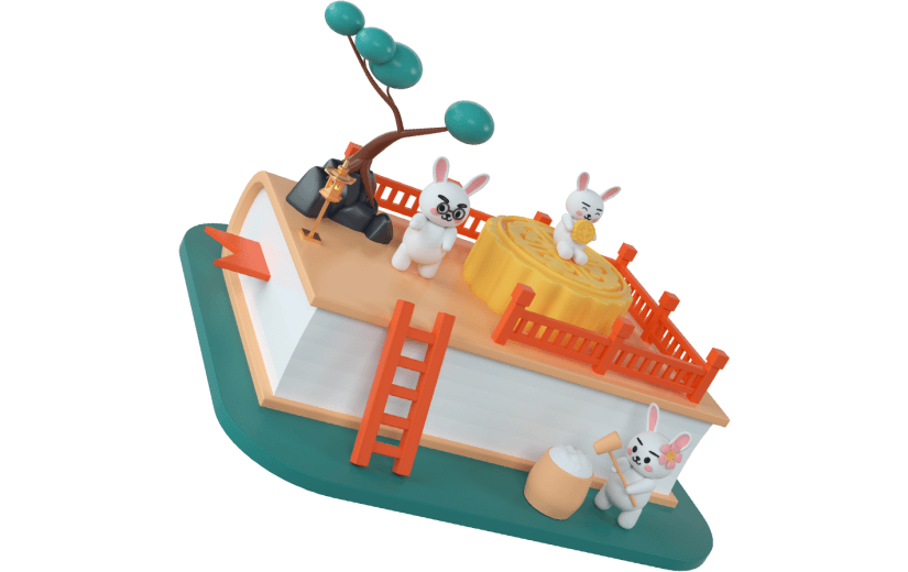 创意3d立体创意兔子元素