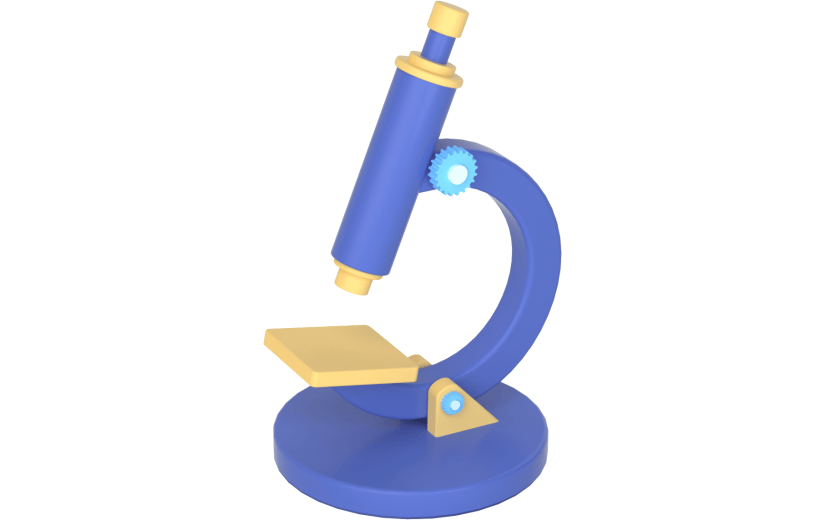 3d创意蓝色医学生物显微镜
