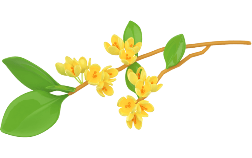 元素3D立体秋天桂花