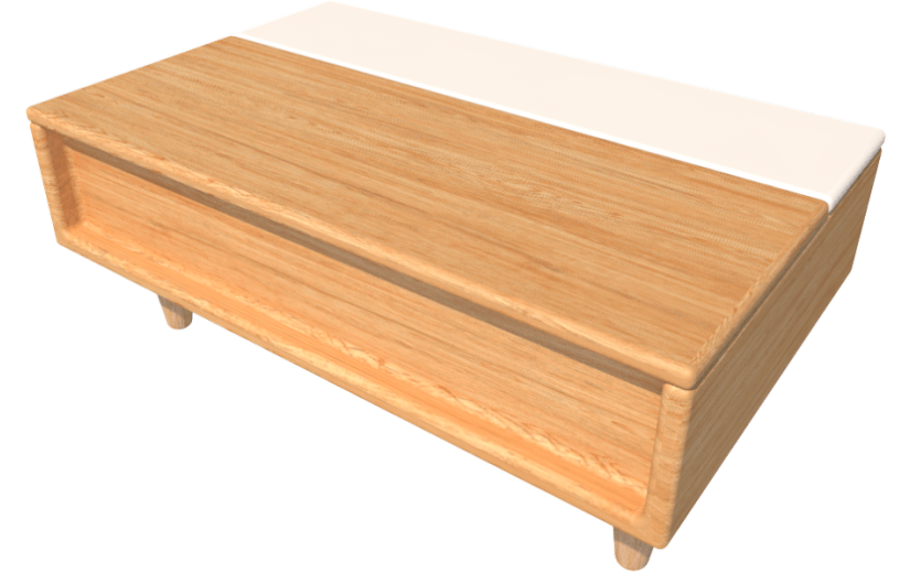 元素卡通3D简约茶几