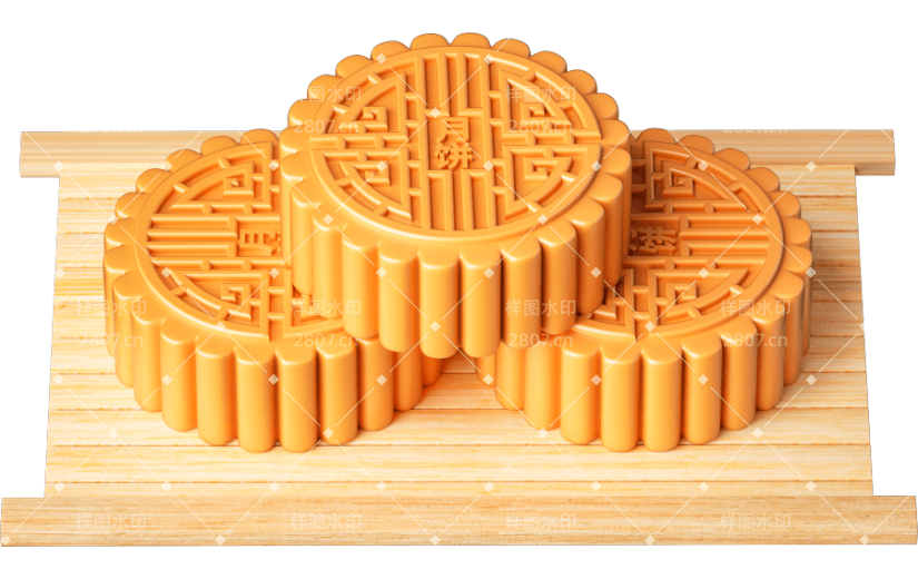 元素 C4D月饼组合