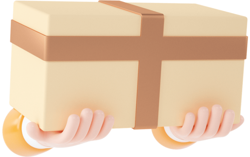 创意3d立体创意快递元素