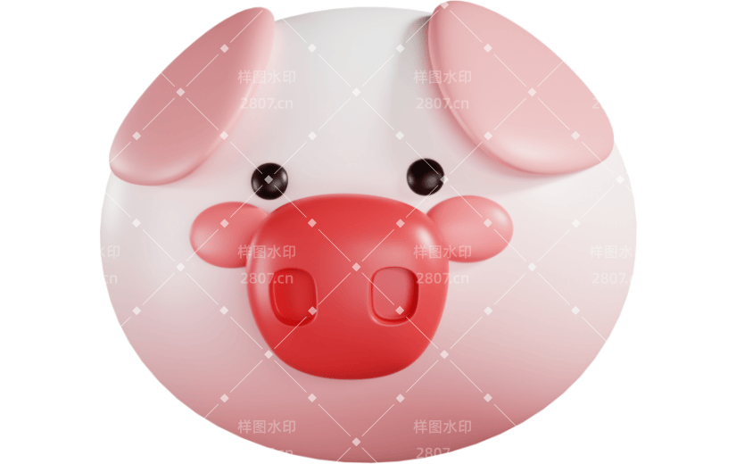 元素3D卡通猪猪