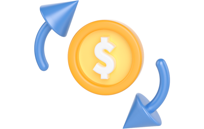 元素3D立体财富金币