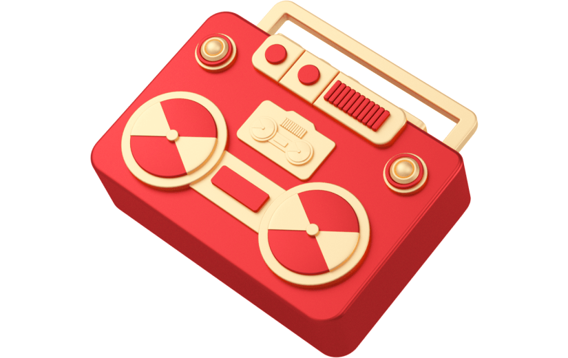 创意3d立体创意音响元素