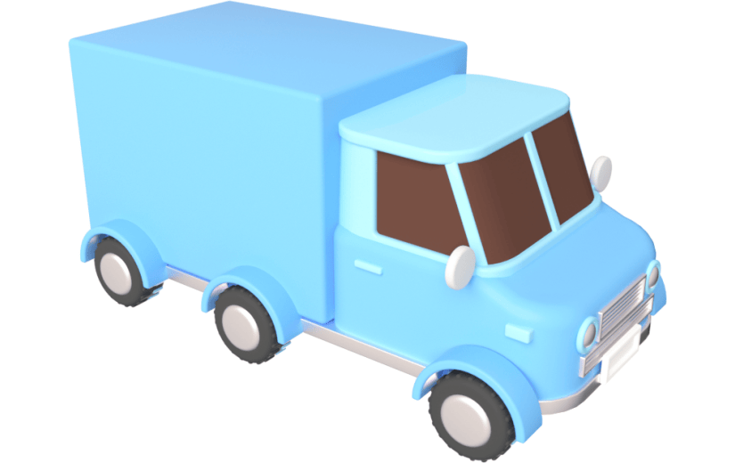 元素卡通3D卡车