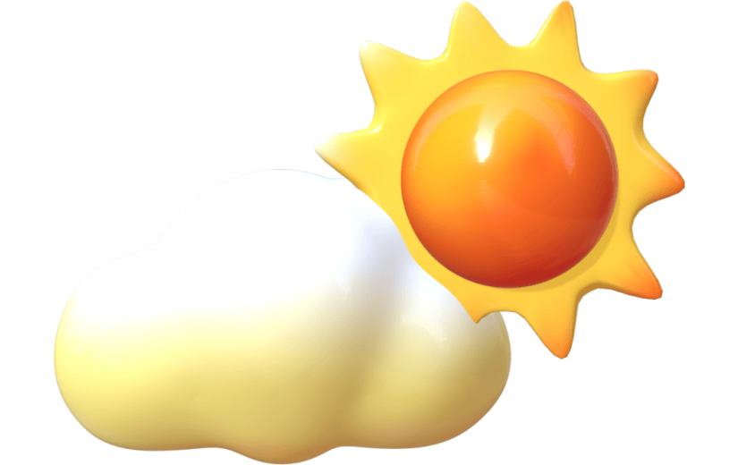 3D立体天气预报晴天