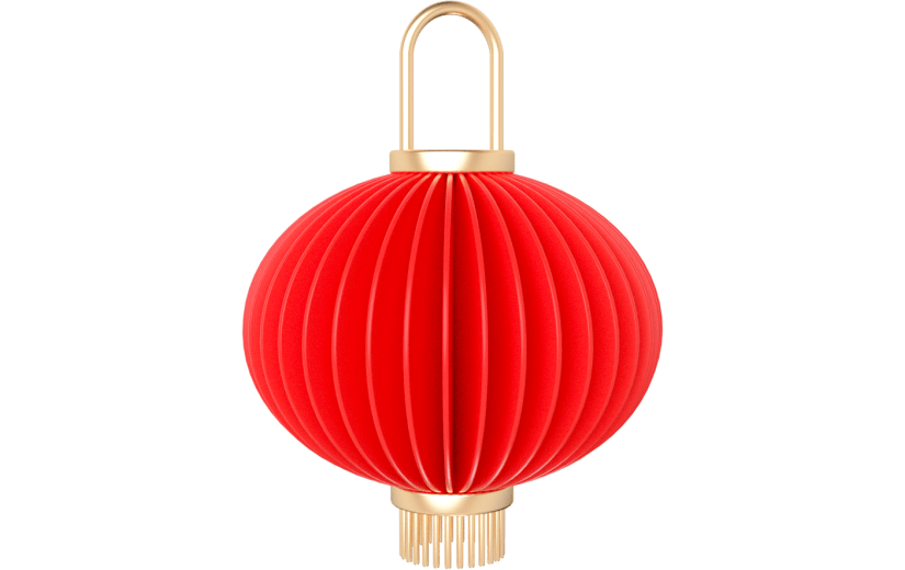 元素卡通3D灯笼