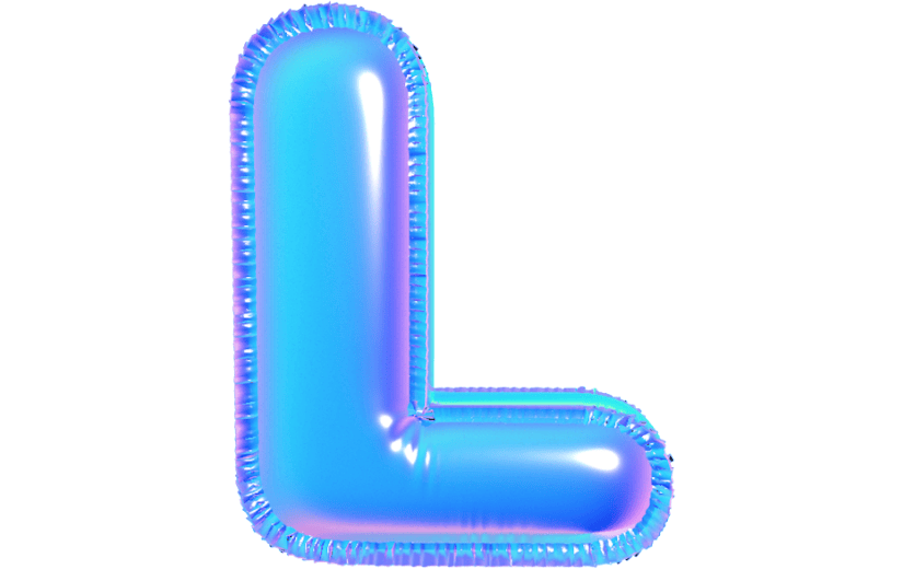元素卡通3D质感字母