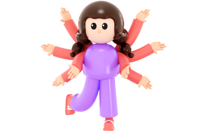 元素3D 多臂女生 购物