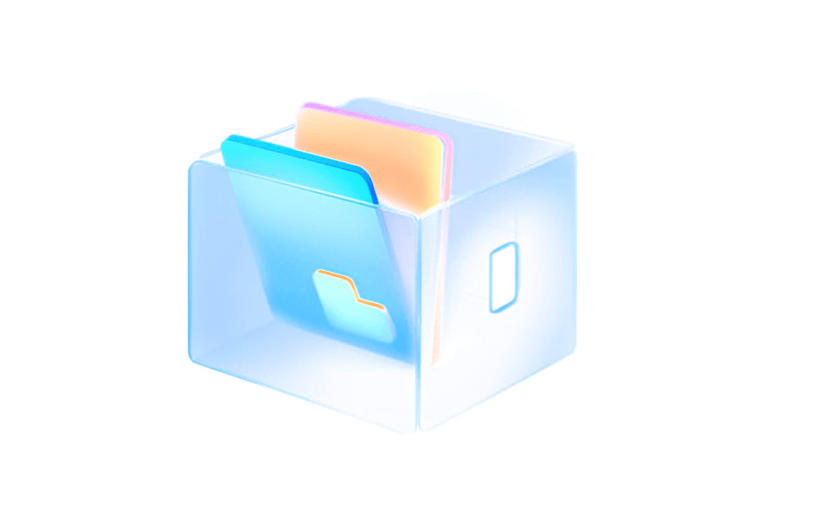 3D风格科技文件夹文件格宣传3D元素