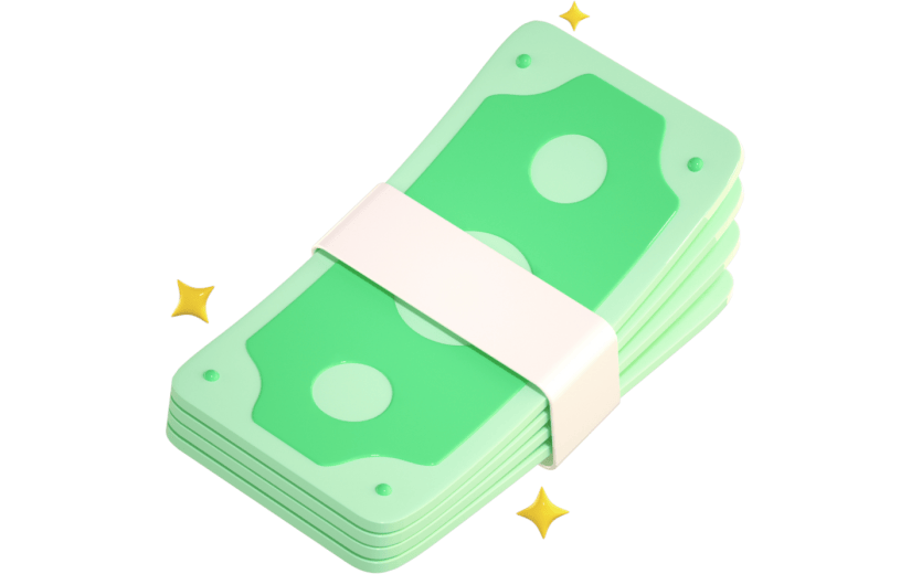 3D立体卡通创意钱币金融消费元素