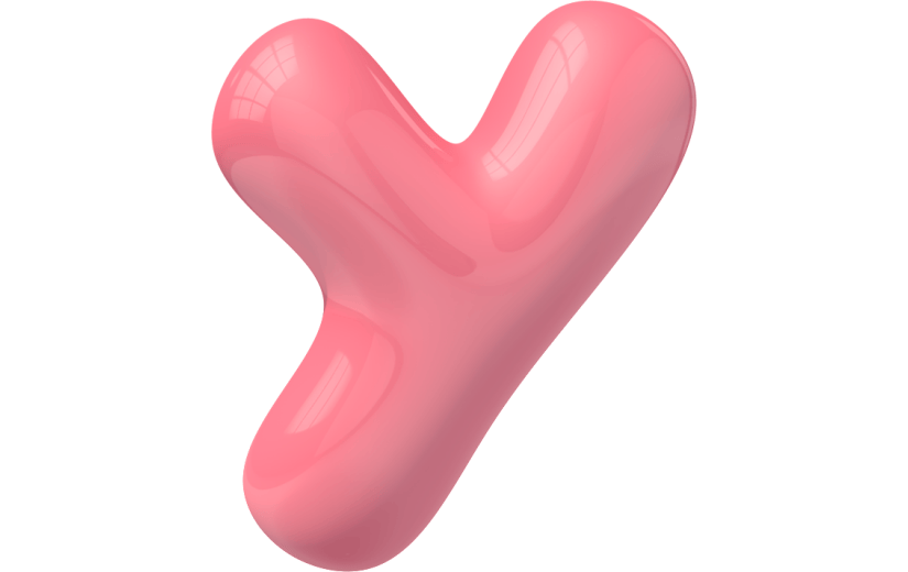 元素卡通3D泡泡质感字母