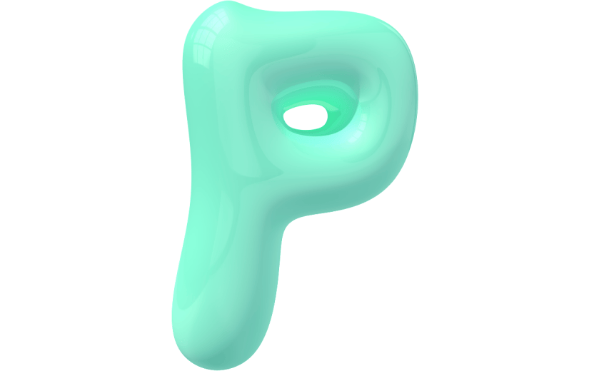 元素卡通3D泡泡质感字母