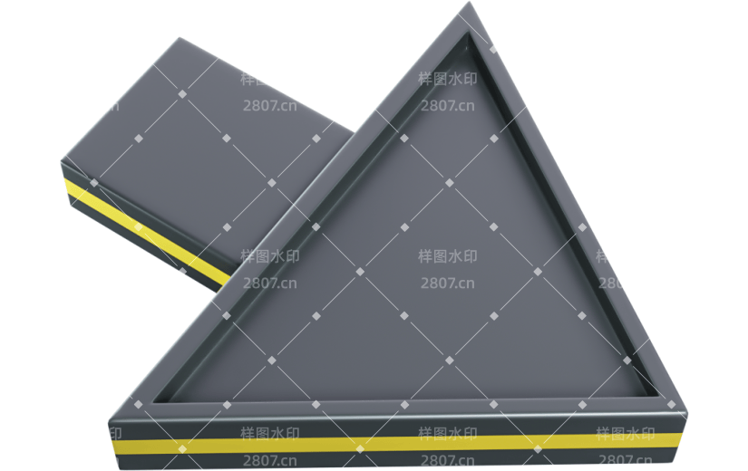 3D元素卡通黑色箭头方向目标