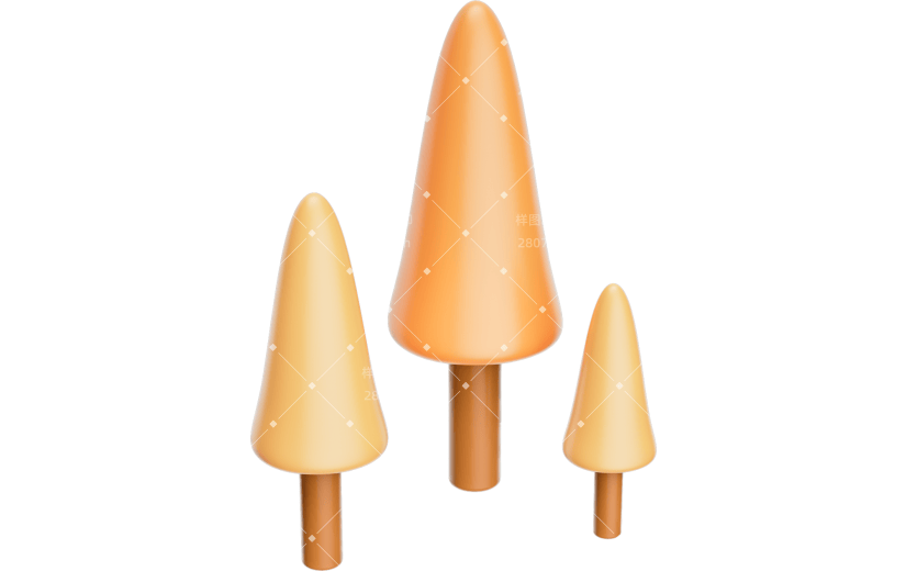 元素C4D秋天的树