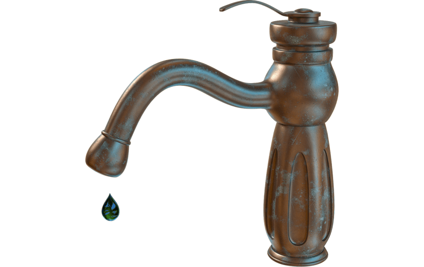 元素3D滴水水龙头