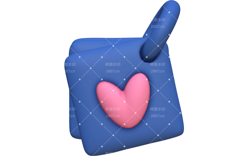3D立体办公用品图形组合便笺
