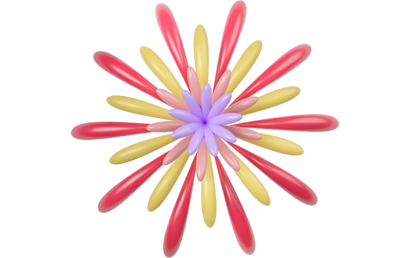 元素 C4D3D立体烟花