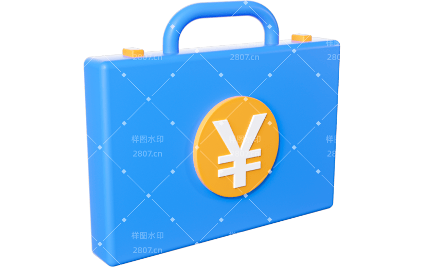 3D元素卡通保险金钱