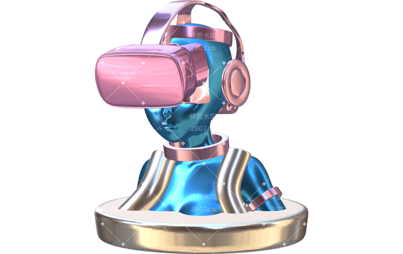 VR科技感3D人物元素