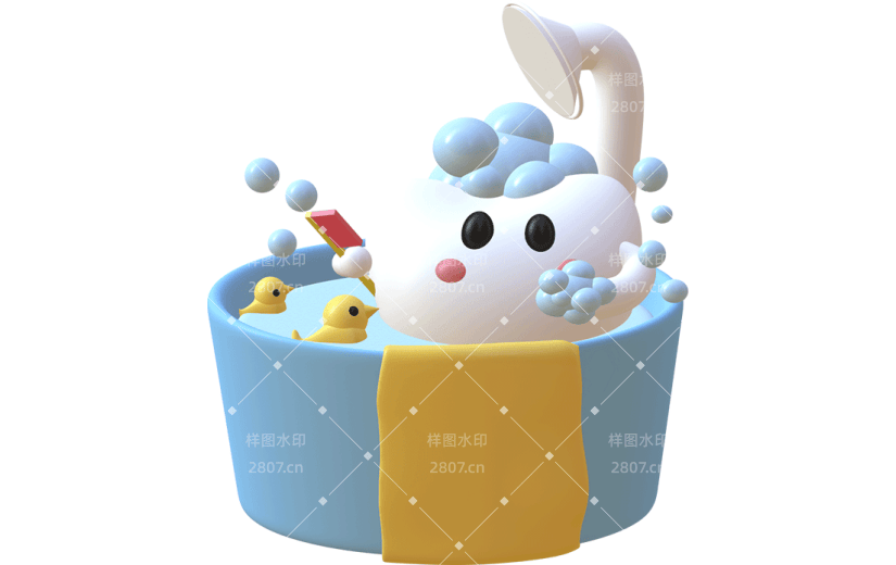 爱牙日牙齿3D元素