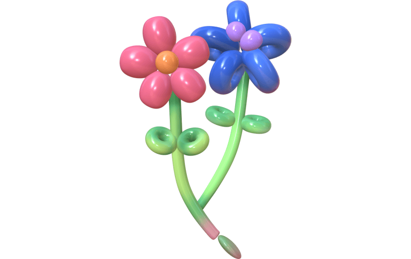 3D立体充气气球花朵