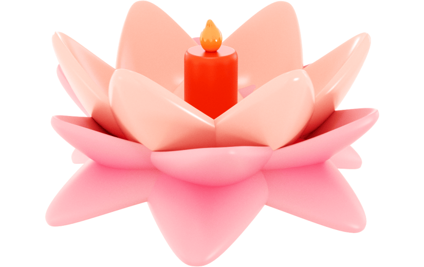 元素3D 莲花灯 花灯