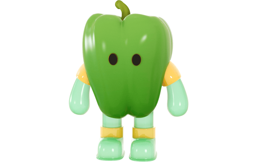元素3D拟人辣椒