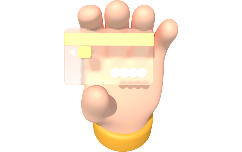 元素卡通3D磨砂信用卡
