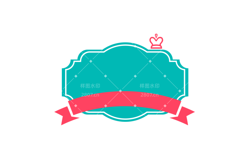 元素促销折扣活动优惠券标签标题框