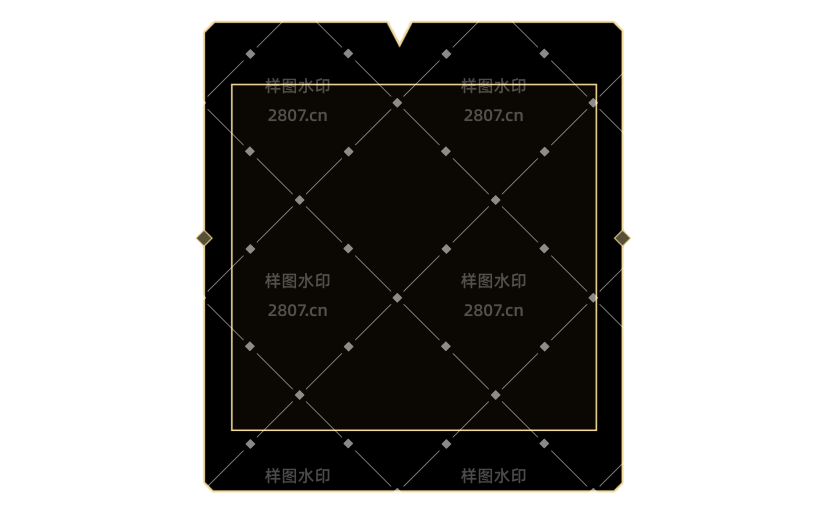 元素C4D立体黑金简约方形文本框2012062