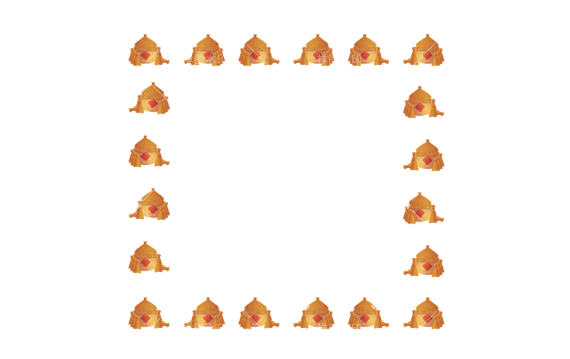 元素卡通手绘立秋边框