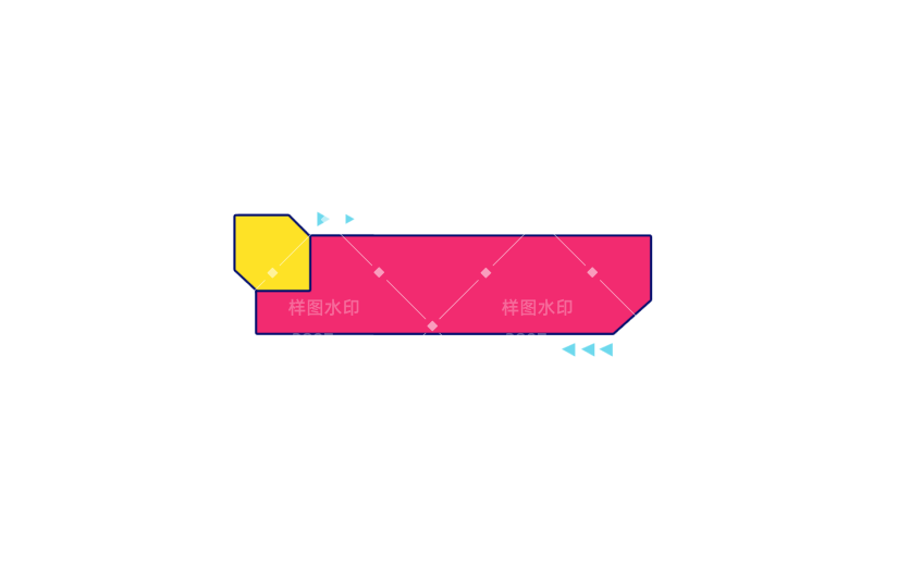 元素几何潮流对话框边框