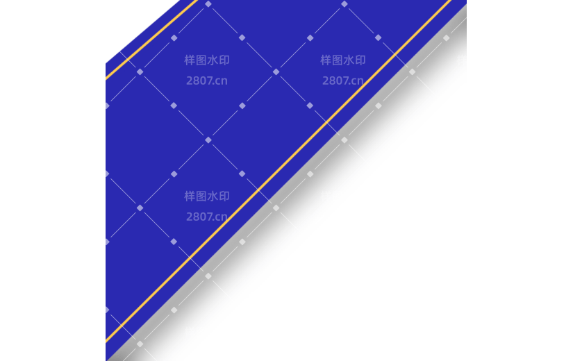 元素卡通边框角落标注
