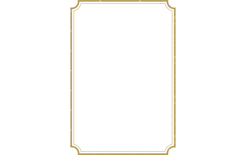 金色中国风中式长矩形边框