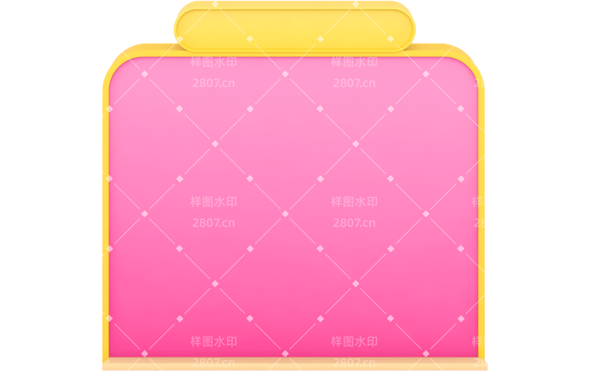 元素C4D立体红色简约产品展示框2105041