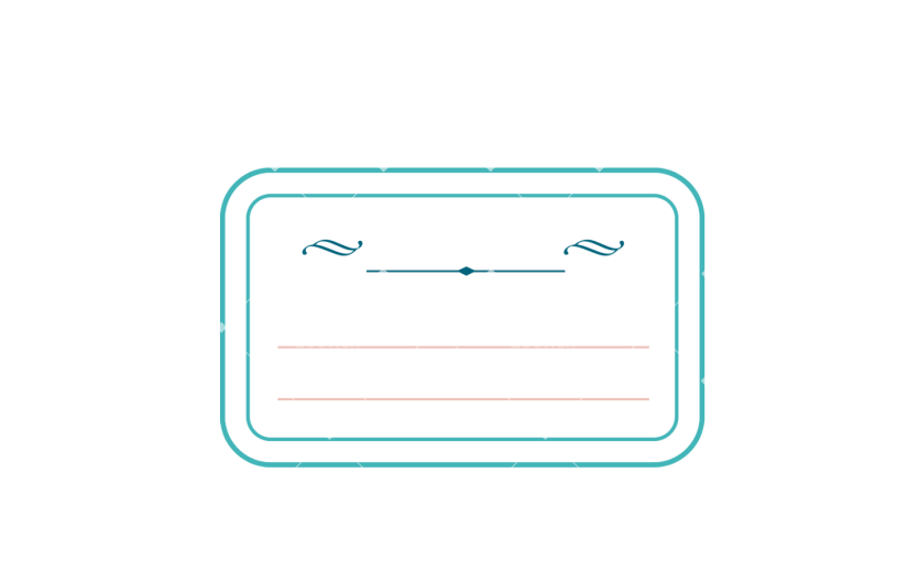 元素复古边框对话框标签